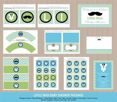 Little Man Baby Shower Packages