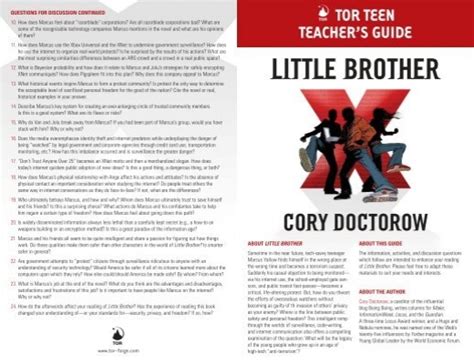Download Little Brother Readers Guide Macmillan Publishers 