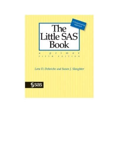 Read Online Little Sas Book Fifth Edition 