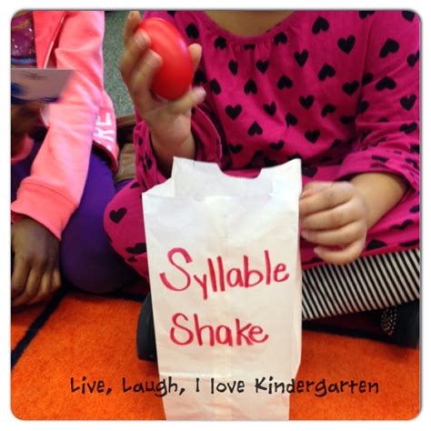 Live Laugh I Love Kindergarten Syllables Kindergarten Syllables - Kindergarten Syllables