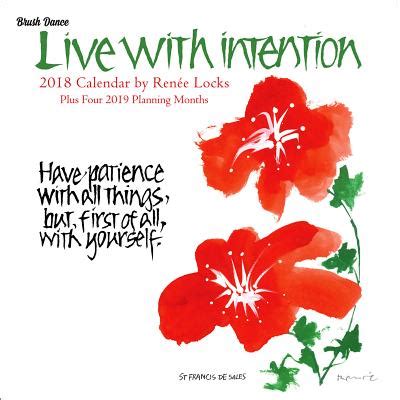Live With Intention 2018 Wall Calendar