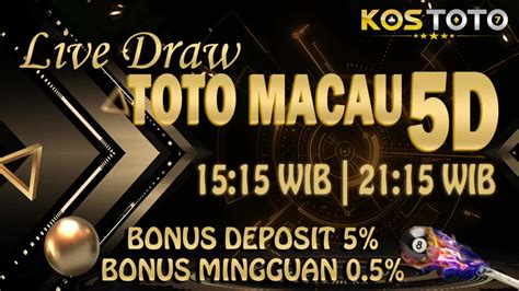 LIVE DRAW 5D - live draw totomacau ttm hari ini jam sabtu