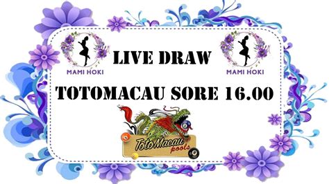 LIVE DRAW TTM - RESULT TOTO MACAU RESMI | LIVE TTM