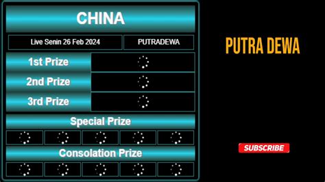 LIVE DRW CINA - Live Draw China - Keluaran China Prize - Live Result China