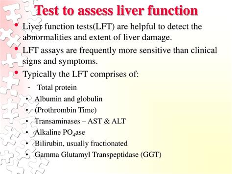 Liver Function Test Ppt