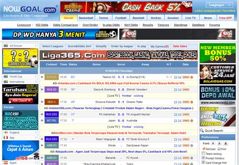 LIVESCORE123 NOWGOAL - Goaloo Livescore, Live Streaming Bola, Results and Fixtures