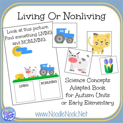 Living Or Nonliving Science Concept Adapted Book Digital Science Living And Nonliving Things - Science Living And Nonliving Things