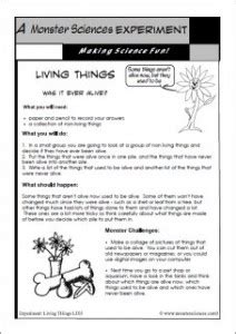 Living Things Science Experiment How Do Living And Science Non Living Things - Science Non Living Things