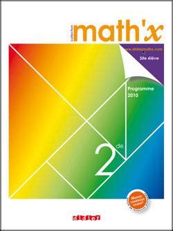 Livre Math X Seconde Corrige
