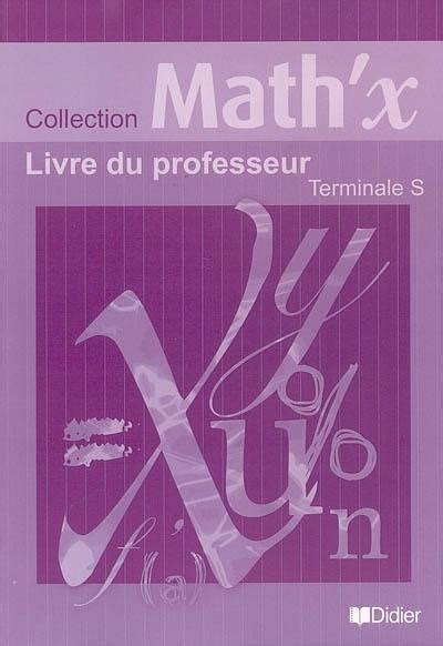 Livre Professeur Maths Terminale S Belin