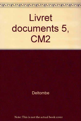 livret documents 5 cm2