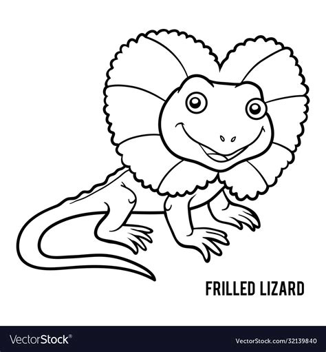 Lizard Coloring Pages Coloring4free Com Frilled Lizard Coloring Page - Frilled Lizard Coloring Page