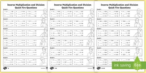 Lks2 Inverse Multiplication And Division Worksheets Twinkl Multiplicative Inverse Worksheet - Multiplicative Inverse Worksheet