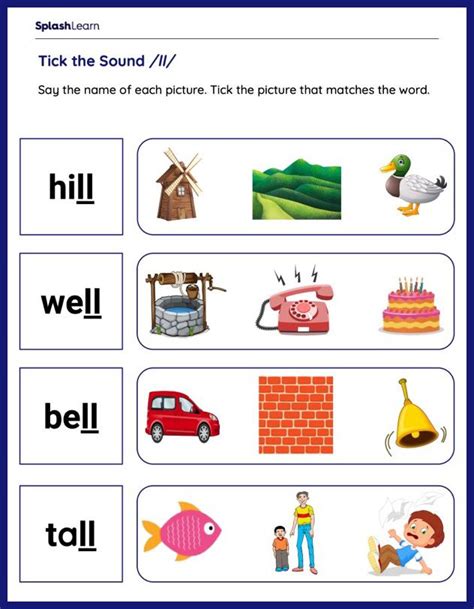 Ll Words Ela Learning Resources Splashlearn Ll Words For Kids - Ll Words For Kids