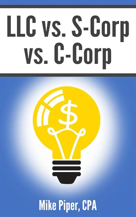 Download Llc Vs S Corp Vs C Corp Explained In 100 Pages Or Less 