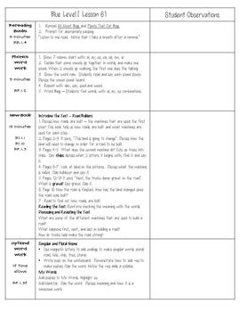 Lli Blue Lesson Plans