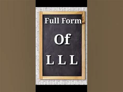 Lll Full Form In Computer