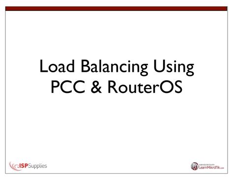 Load Balancing Using Pcc Routeros Mum Mikrotik