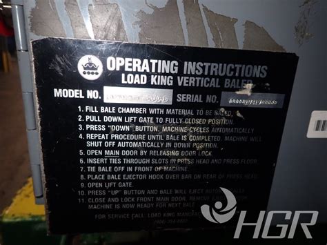 Read Load King Baler User Manuals 