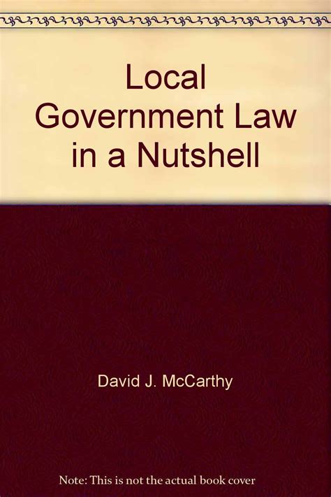 local government law in a nutshell nutshells