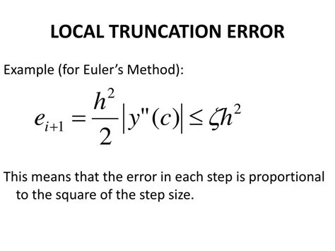 Local Truncation Error