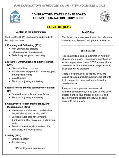 Read Local 2 Elevators Study Guide 