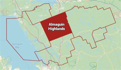 located in the almaguin highlands it