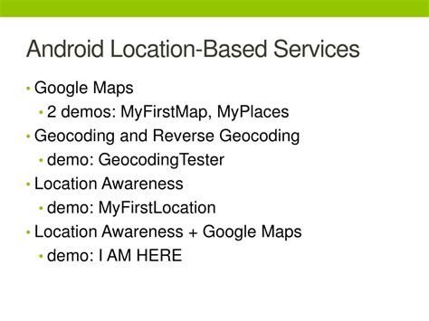 location based services using android ppt