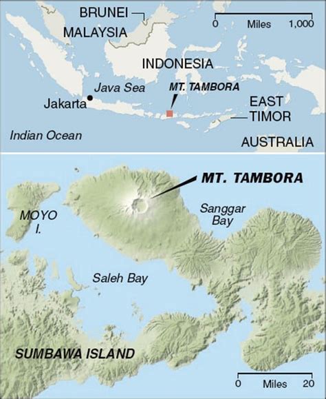 Location Of Tambora Volcano