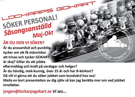 lockarp gokart öppettider