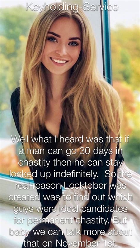 Locktober Chastity Captions