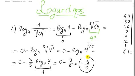 Logaritmos 4 Eso