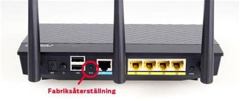 logga in  vid din router