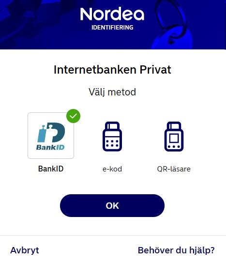 logga in i internetbanken