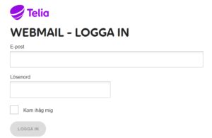 logga in på telia e post