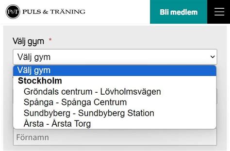 logga in puls och träning