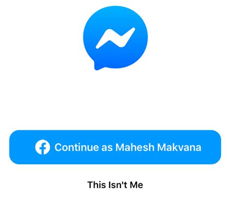 logga ut messenger ios