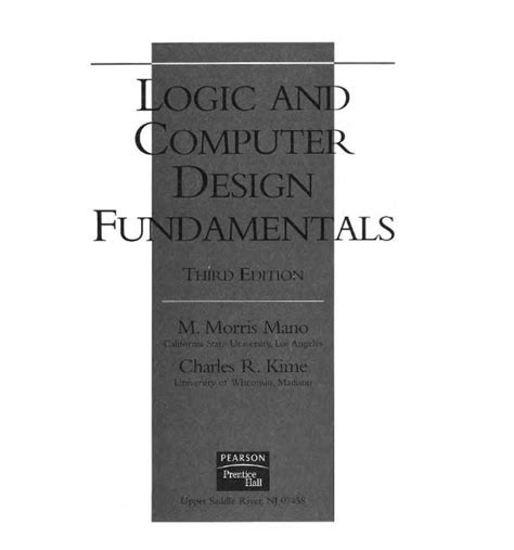 Download Logic Computer Design Fundamentals 3Rd Edition Solution 