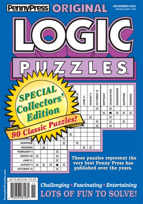 Full Download Logic Problem Penny Dell Puzzles 