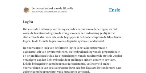 logica betekenis