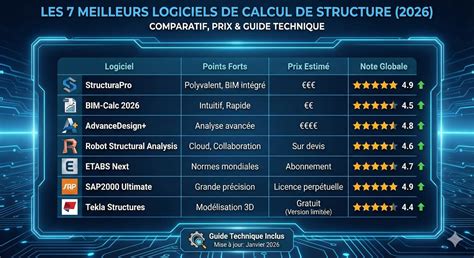 logiciels de calcul de structure en construction