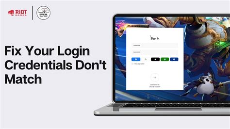 login credentials don