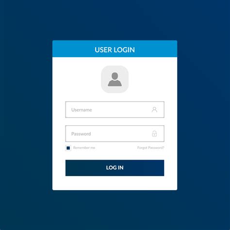 login form