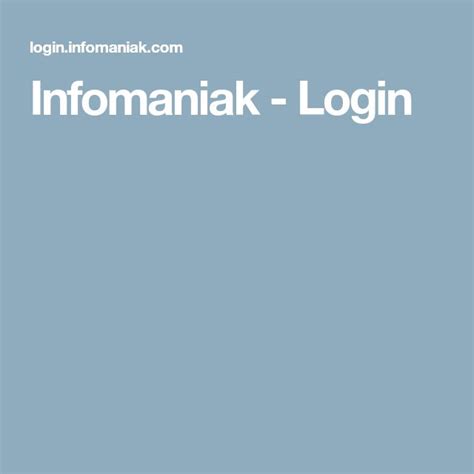 Login Infomaniak Com Maniak4d Login - Maniak4d Login