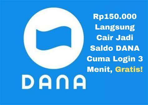 LOGIN SALDO GRATIS 🦾 1 KALI LOGIN DAPAT SALDO DANA GRATIS Rp2000 BISA DITARIK