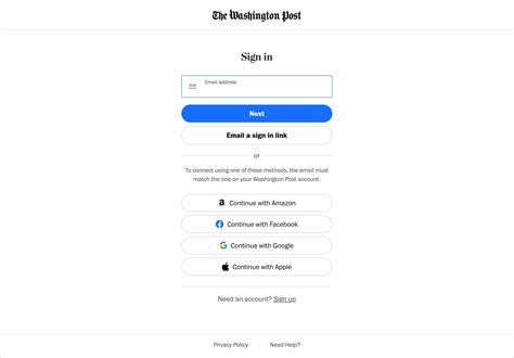 login washington post