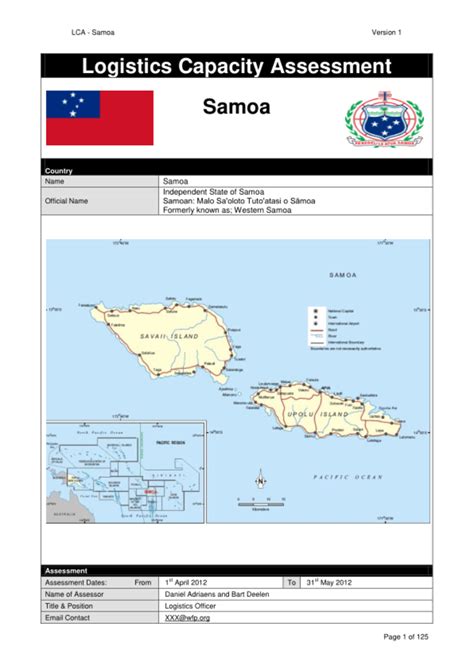 logistics capacity assessment reliefweb