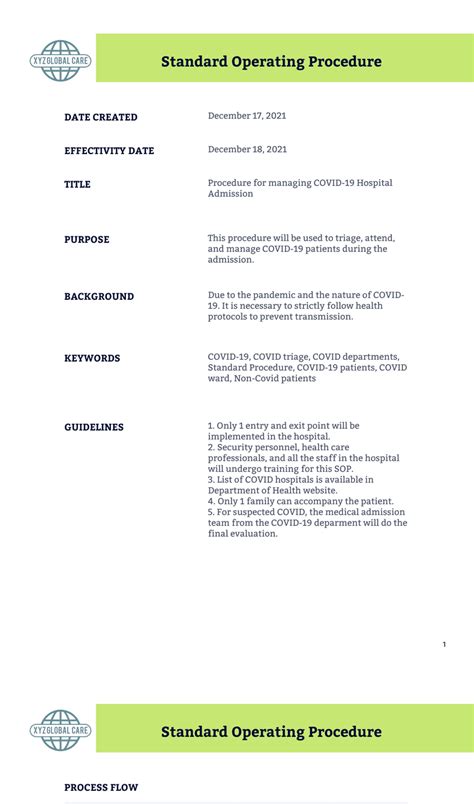 Logistics Procedure Manual Samples Pdf Download
