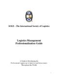 Read Logistics Management Professionalization Guide 