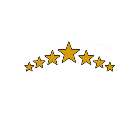 logo bintang 5 melengkung